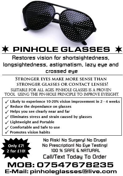 Pinhole Glasses Flyer